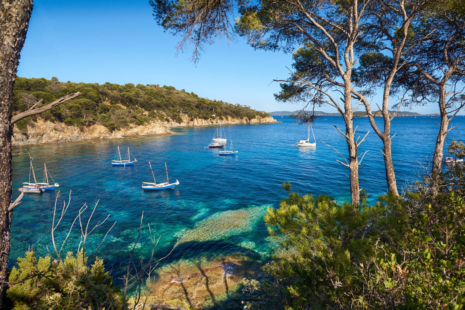 french calanque hyeres porquerolles creek Excursions bateau à Toulon